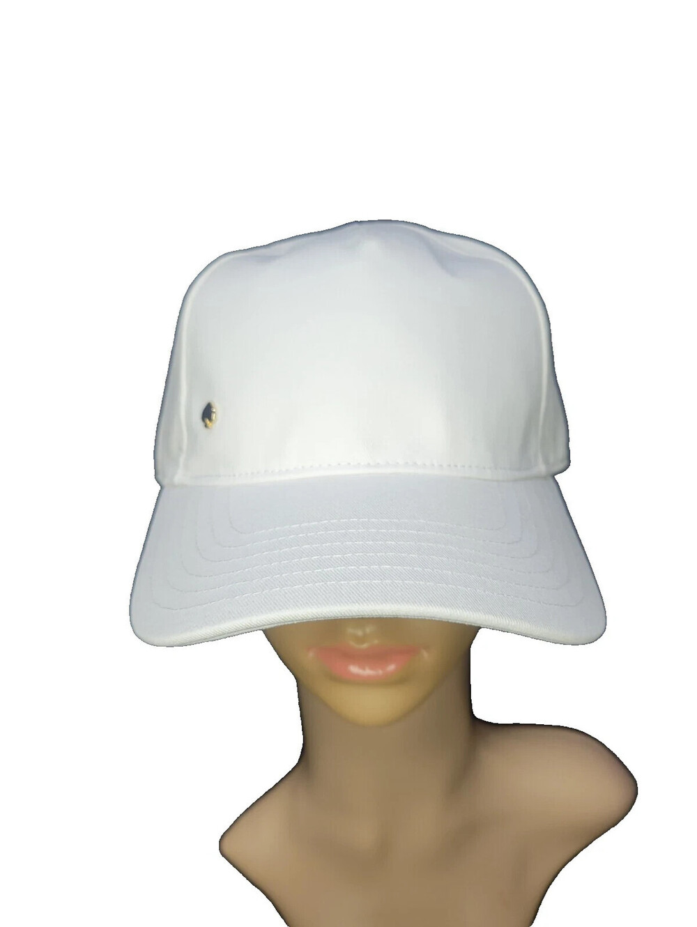 KATE SPADE New York Baseball Cap in Cream Cotton w/Gold Charm and Bow  NEW!!